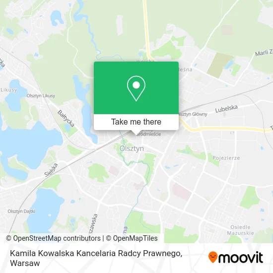 Kamila Kowalska Kancelaria Radcy Prawnego map