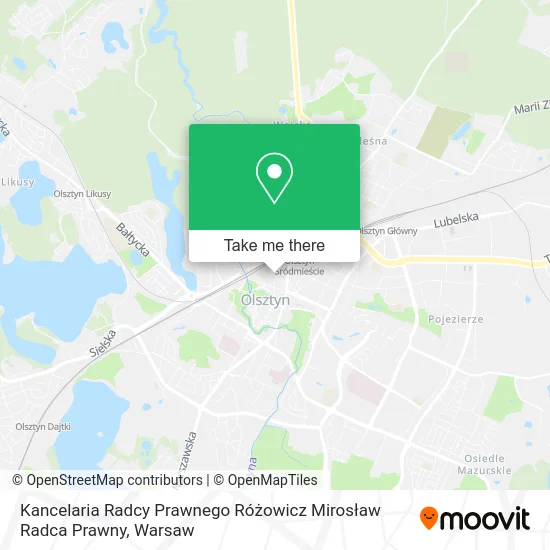 Kancelaria Radcy Prawnego Różowicz Mirosław Radca Prawny map
