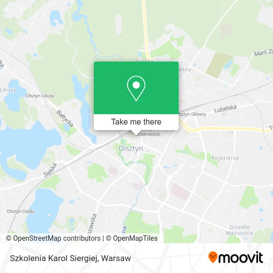 Szkolenia Karol Siergiej map