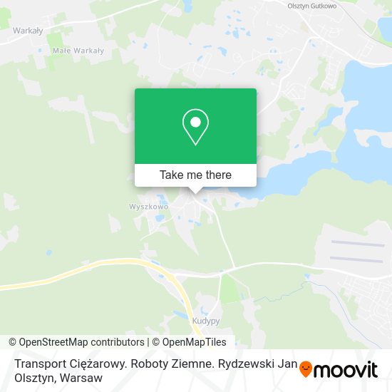 Transport Ciężarowy. Roboty Ziemne. Rydzewski Jan Olsztyn map