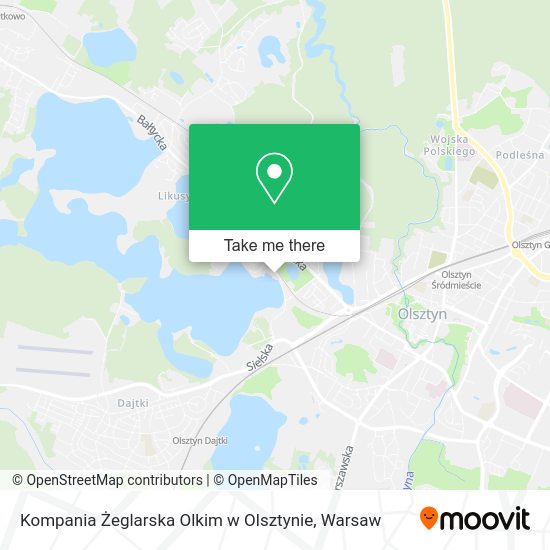 Kompania Żeglarska Olkim w Olsztynie map