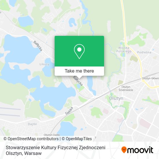 Stowarzyszenie Kultury Fizycznej Zjednoczeni Olsztyn map