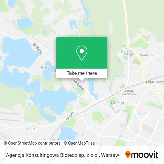 Карта Agencja Konsultingowa Bioteco sp. z o.o.