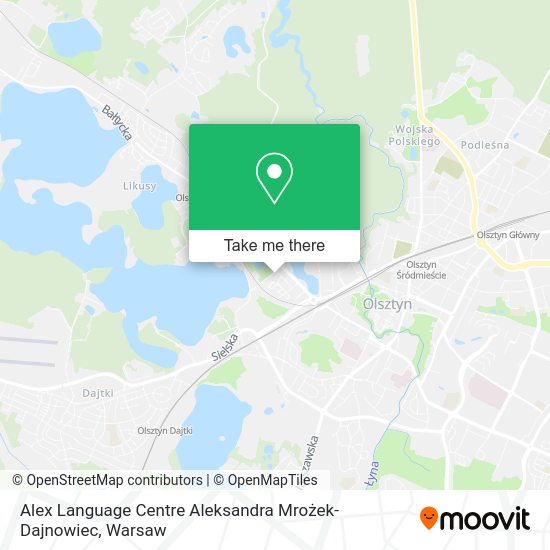 Alex Language Centre Aleksandra Mrożek-Dajnowiec map