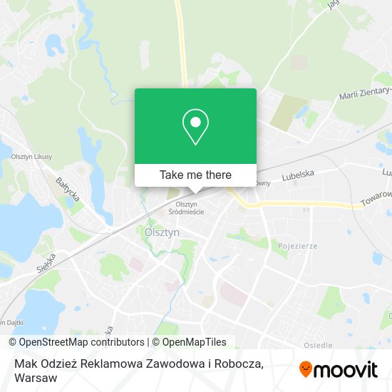 Mak Odzież Reklamowa Zawodowa i Robocza map