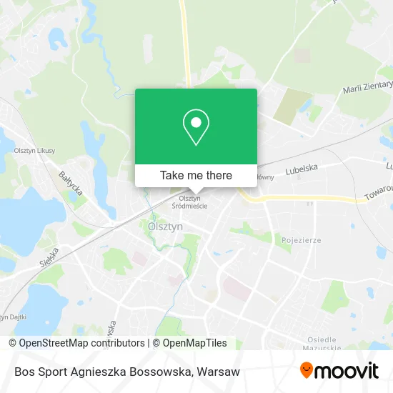 Bos Sport Agnieszka Bossowska map
