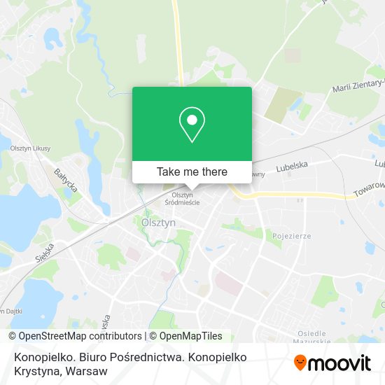 Konopielko. Biuro Pośrednictwa. Konopielko Krystyna map