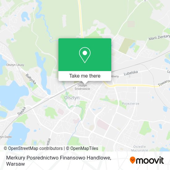 Merkury Posrednictwo Finansowo Handlowe map