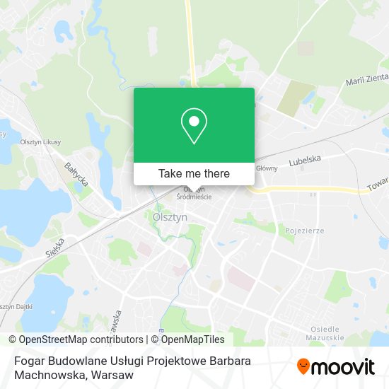 Fogar Budowlane Usługi Projektowe Barbara Machnowska map