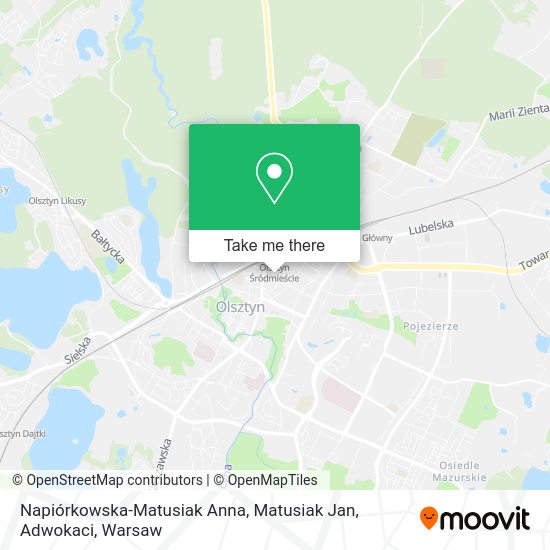 Napiórkowska-Matusiak Anna, Matusiak Jan, Adwokaci map