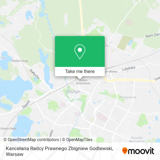 Карта Kancelaria Radcy Prawnego Zbigniew Godlewski