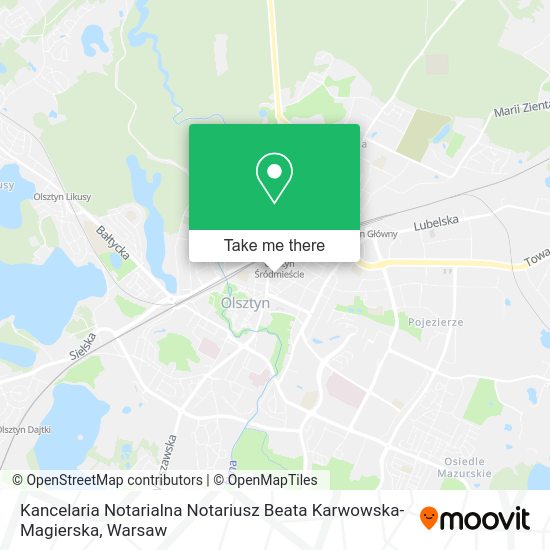 Kancelaria Notarialna Notariusz Beata Karwowska-Magierska map