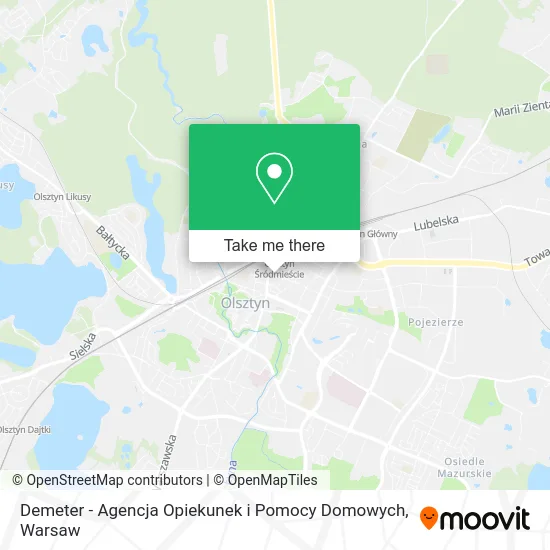 Карта Demeter - Agencja Opiekunek i Pomocy Domowych