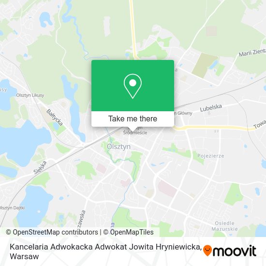 Kancelaria Adwokacka Adwokat Jowita Hryniewicka map