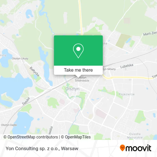 Карта Yon Consulting sp. z o.o.
