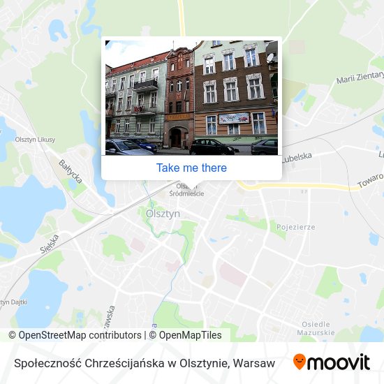 Społeczność Chrześcijańska w Olsztynie map