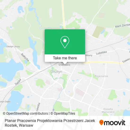 Planar Pracownia Projektowania Przestrzeni Jacek Rostek map