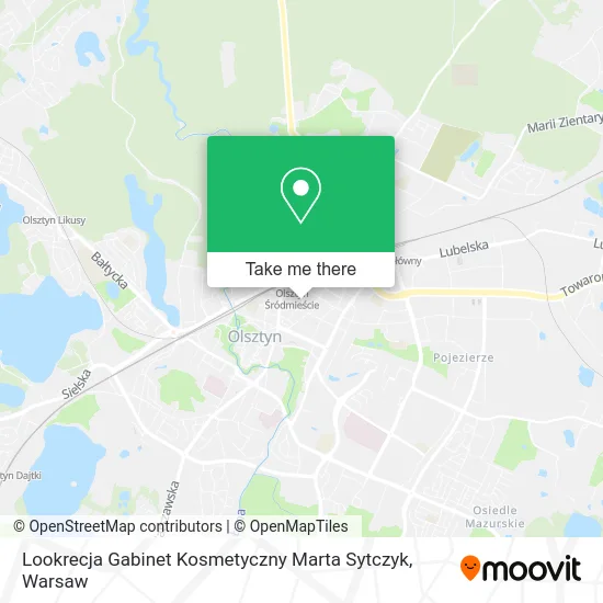 Lookrecja Gabinet Kosmetyczny Marta Sytczyk map