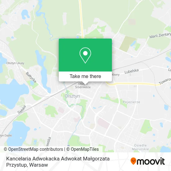 Kancelaria Adwokacka Adwokat Małgorzata Przystup map