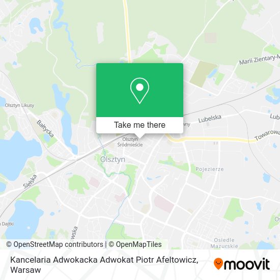 Kancelaria Adwokacka Adwokat Piotr Afeltowicz map