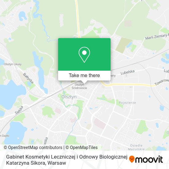 Gabinet Kosmetyki Leczniczej i Odnowy Biologicznej Katarzyna Sikora map