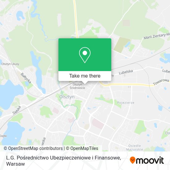 L.G. Pośrednictwo Ubezpieczeniowe i Finansowe map