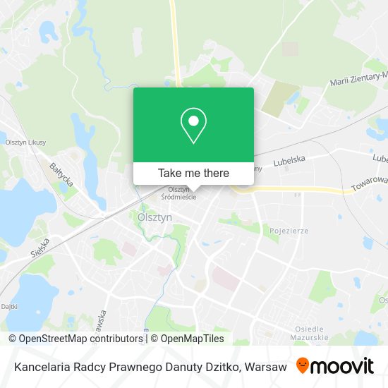 Kancelaria Radcy Prawnego Danuty Dzitko map