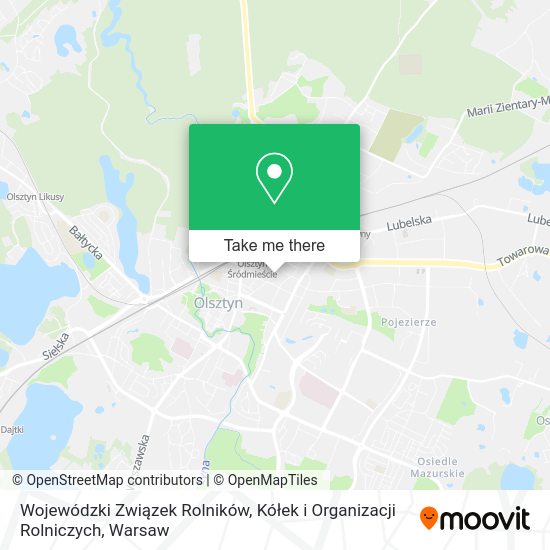 Wojewódzki Związek Rolników, Kółek i Organizacji Rolniczych map