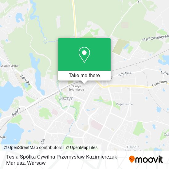 Tesla Spółka Cywilna Przemysław Kazimierczak Mariusz map