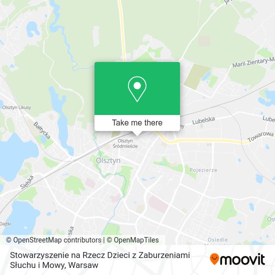 Stowarzyszenie na Rzecz Dzieci z Zaburzeniami Słuchu i Mowy map