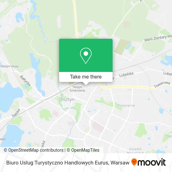 Карта Biuro Uslug Turystyczno Handlowych Eurus