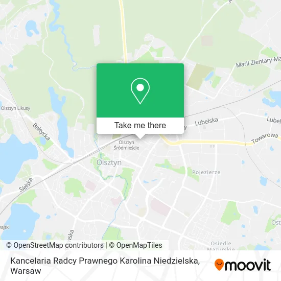 Карта Kancelaria Radcy Prawnego Karolina Niedzielska