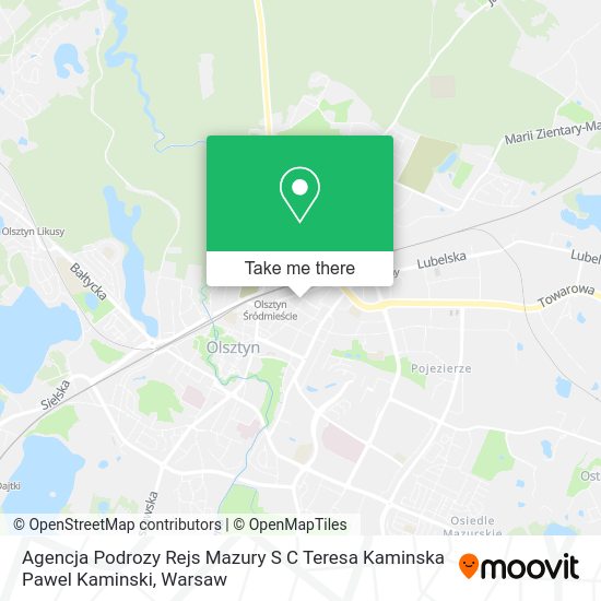 Agencja Podrozy Rejs Mazury S C Teresa Kaminska Pawel Kaminski map