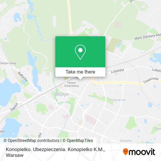 Konopielko. Ubezpieczenia. Konopielko K.M. map