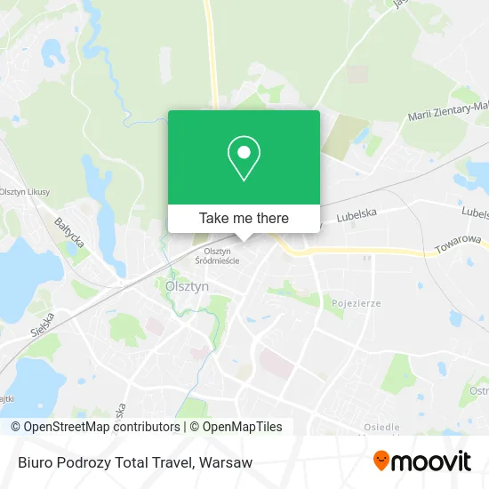 Карта Biuro Podrozy Total Travel