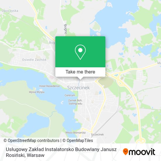 Usługowy Zakład Instalatorsko Budowlany Janusz Rosiński map