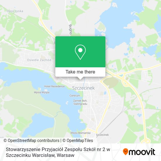 Stowarzyszenie Przyjaciół Zespołu Szkół nr 2 w Szczecinku Warcisław map