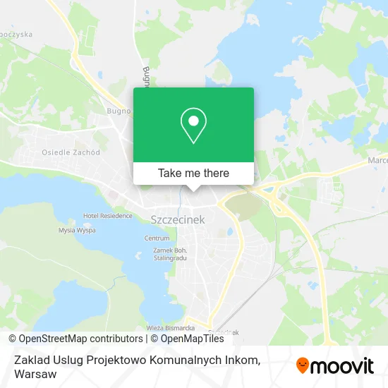 Карта Zaklad Uslug Projektowo Komunalnych Inkom