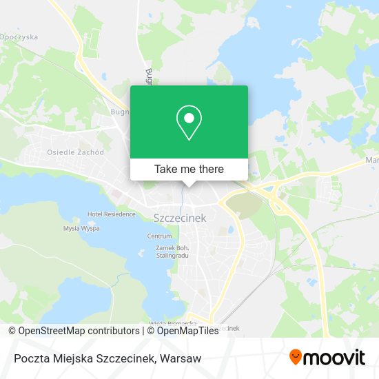 Poczta Miejska Szczecinek map