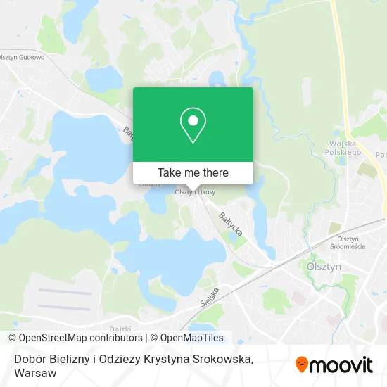 Dobór Bielizny i Odzieży Krystyna Srokowska map