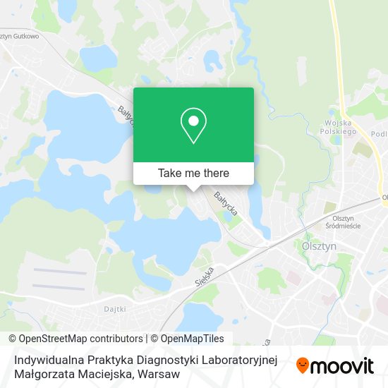 Indywidualna Praktyka Diagnostyki Laboratoryjnej Małgorzata Maciejska map