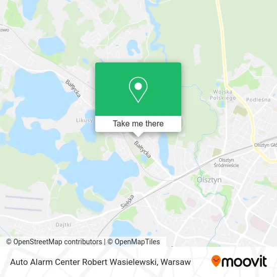 Карта Auto Alarm Center Robert Wasielewski