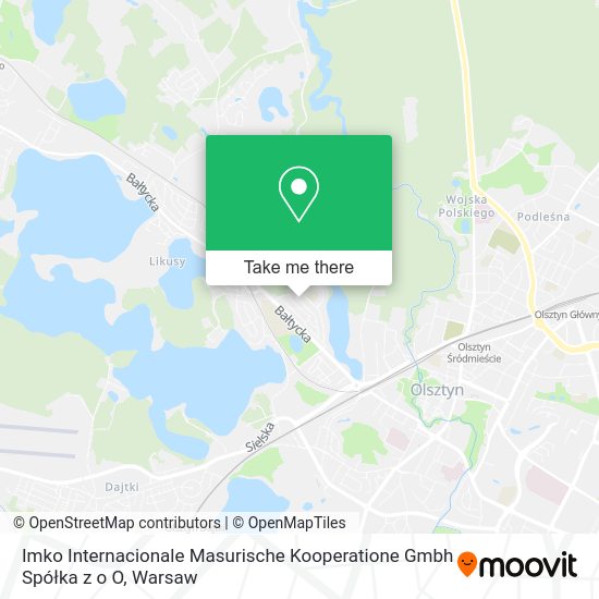 Imko Internacionale Masurische Kooperatione Gmbh Spółka z o O map