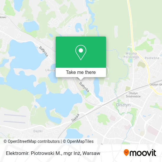 Карта Elektromir. Piotrowski M., mgr Inż