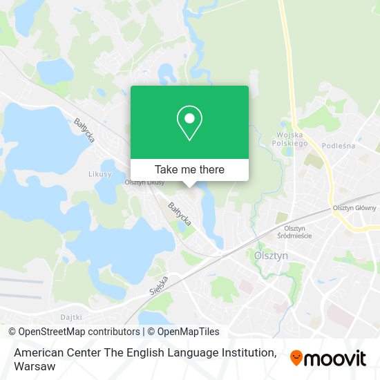 American Center The English Language Institution map