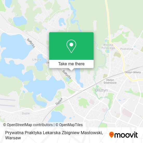 Prywatna Praktyka Lekarska Zbigniew Masłowski map