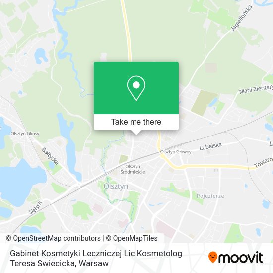 Gabinet Kosmetyki Leczniczej Lic Kosmetolog Teresa Swiecicka map