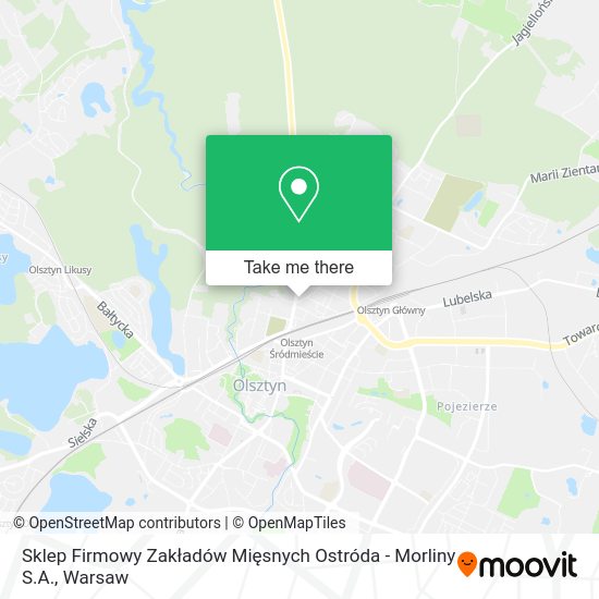 Sklep Firmowy Zakładów Mięsnych Ostróda - Morliny S.A. map