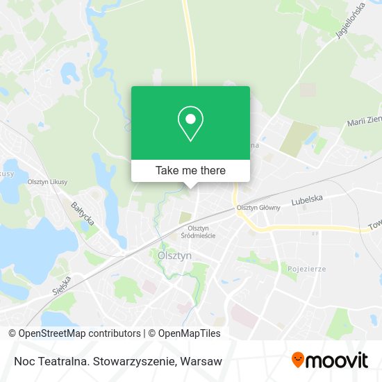 Noc Teatralna. Stowarzyszenie map