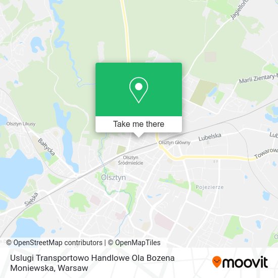 Uslugi Transportowo Handlowe Ola Bozena Moniewska map